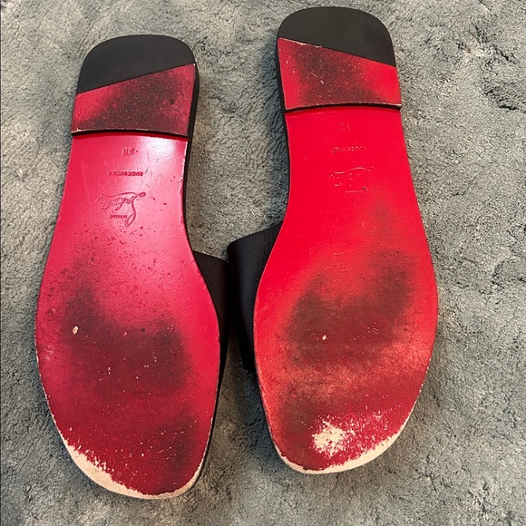 Christian Louboutin Black Slides - Picture 4 of 5